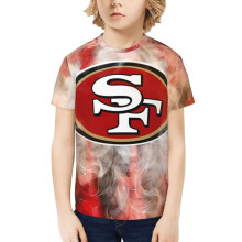 SF_49erss Boys and Girls Short Sleeve Shirt for Youth Sports Football Team for Baseball Fans Gifts