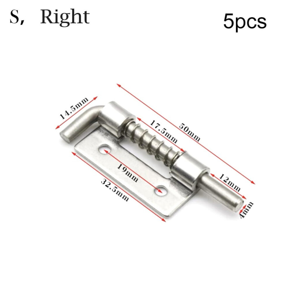 5Pcs Spring Loaded Latches Security Barrel Bolt Latch Tone Door Cabinet Hinges 9191629671441