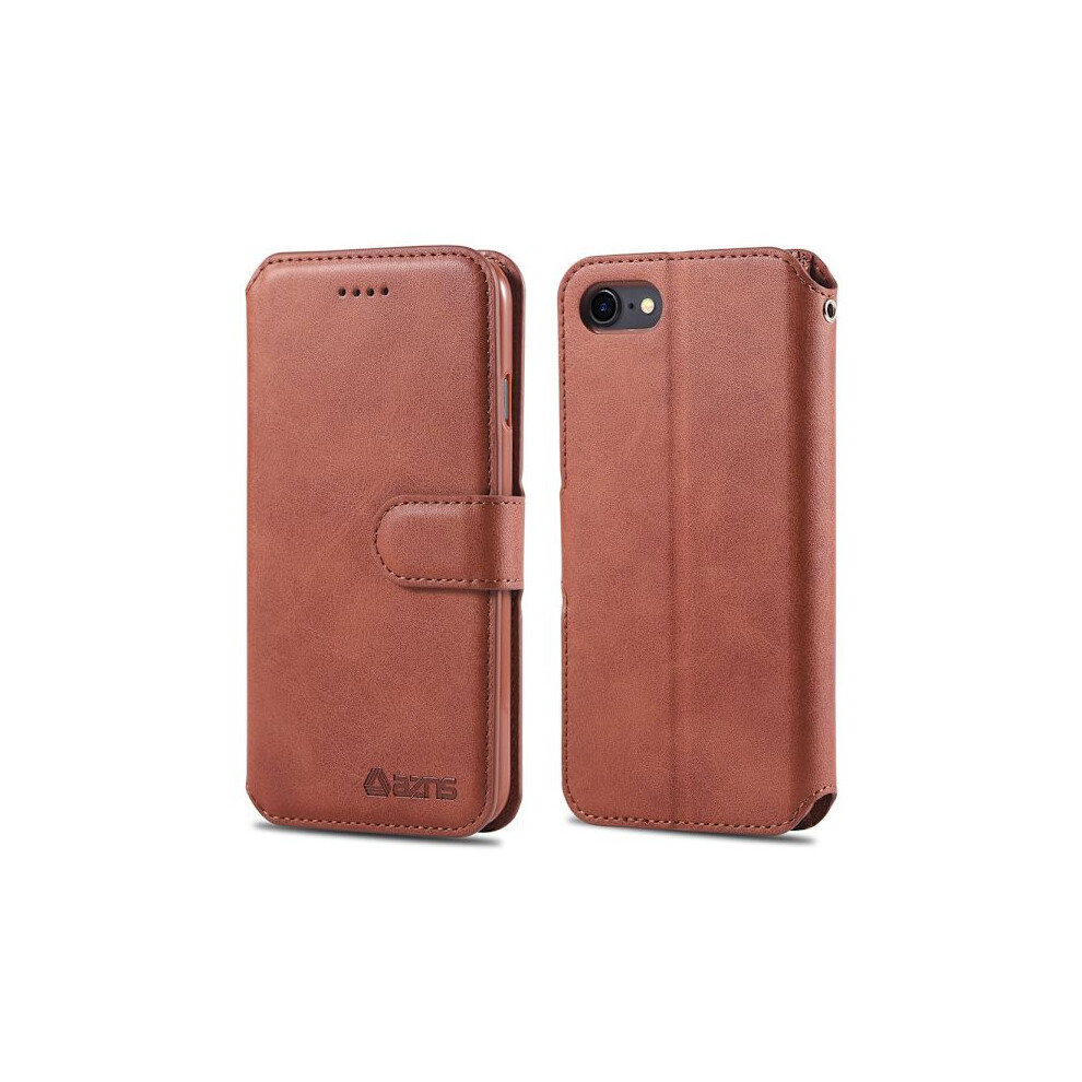 Compatible With Iphone Se 2022 - Yazunshi Wallet Case Brown 9191629671328