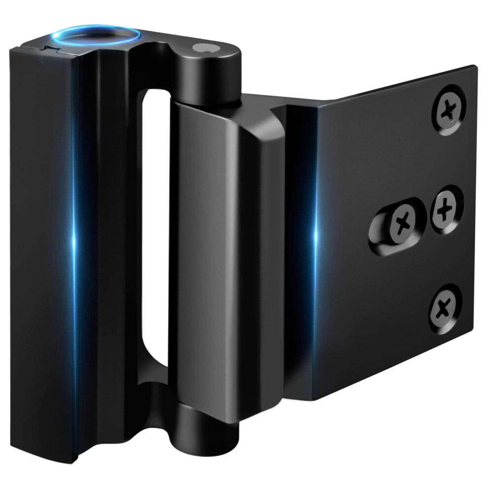 1Pc Home Security Door Lock With 8 Screws, Childproof Door Reinforcement Lock, For Inward Swinging Door, Upgrade Night Lock 9191629671434