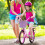 DIY Decal Customizable Basket, EASY ASSEMBLY for Quick Installation, Suitable for Kids' Bikes 2