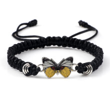 Schattige gele vlinderarmbandjes met verstelbaar koord, een leuk cadeau voor tienermeisjes en vrouwen - perfect voor vriendschapsarmbandjes.