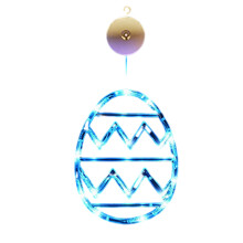 Luzes de Páscoa ESULOMP para Decoração de Janelas - Funcionam com Pilhas (Não Inclusas) - Luzes de Páscoa para Ambientes Internos, Decoração