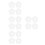 80Pcs White Plastic Pickle Press Plates for Fermenting Jars Home Use 9