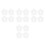 80Pcs White Plastic Pickle Press Plates for Fermenting Jars Home Use 8