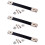 3Pcs Heavy Duty Black Guitar Cabinet Strap Handle for Speaker Amp 8