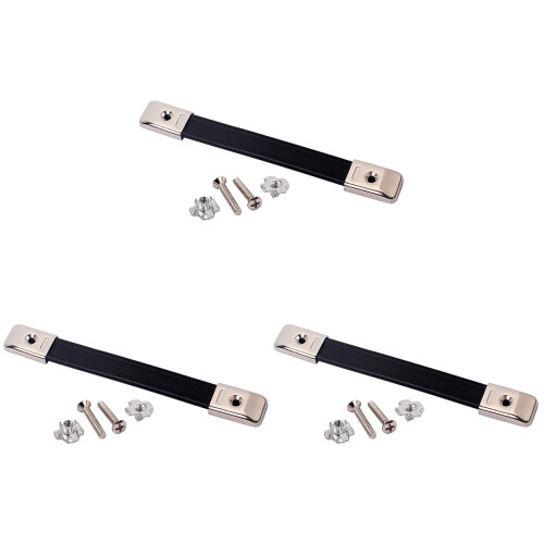 3Pcs Heavy Duty Black Guitar Cabinet Strap Handle for Speaker Amp 1