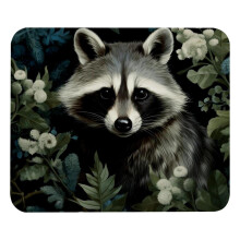 Raccoon Sad musemåtte, komfortabel musemåtte med glat overflade og skridsikker til smertelindring, computer, bærbar computer, kontor og hjem,