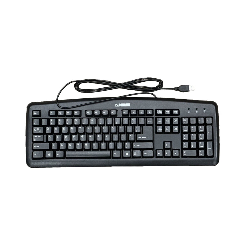 Keyboard For Pc Desktop Computer Usb Wired Usb Ku-0325 - New 9173940063075