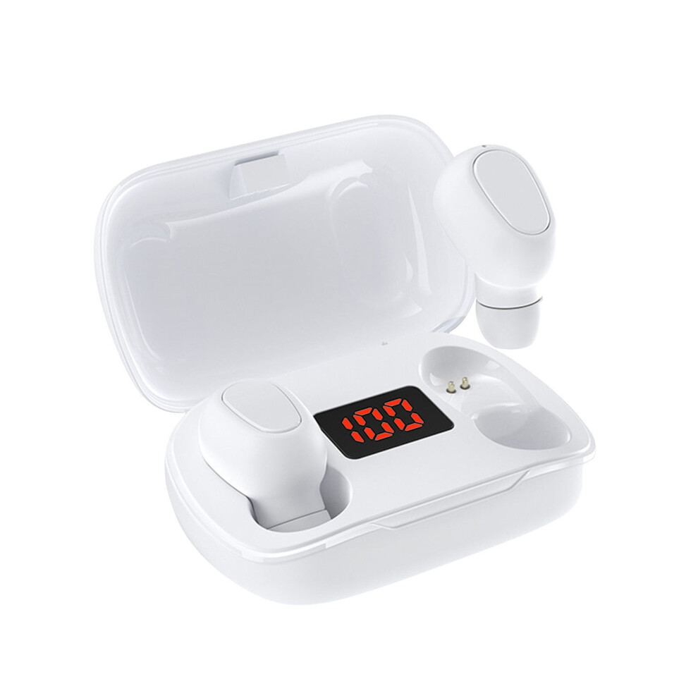 Eqwljwe L21 Pro Bluetooth 5.0 Earphones With 350Mah Charging Box, 9D Stereo Wireless Sports Earbuds Headset With Microphone, Holiday Clearance 9173940062986