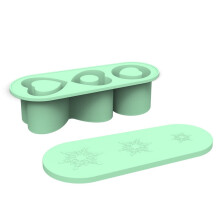 Moldes para cubitos de hielo Fankiway Ice Lattice, bandeja de hielo reutilizable con tapa para 3 moldes de hielo huecos, vasos de vidrio, cócteles,