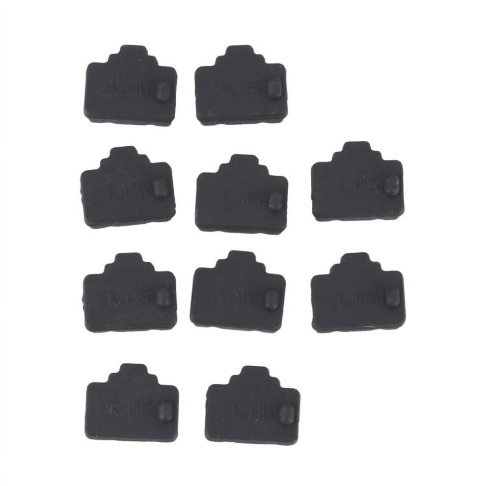 Ethernet Hub Port Rj45 Anti Dust Cover Cap Protector Plug 10Pcs Black 9004841168784