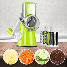 SHAOSZC Râpe à légumes multifonctionnelle rotative SHAOSZC, coupe-pommes de terre et hachoir de cuisine pour une préparation efficace des aliments