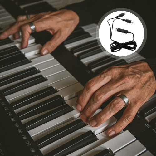 Μετατροπέας καλωδίου MIDI USB Eease2M για πληκτρολόγιο σε υπολογιστή/φορητό υπολογιστή 1