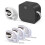 P12 Label Maker Machine with 4 Pack Black on Color Label Tape, Bluetooth Label Printer Support Multiple Material Labels 1