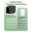 P12 Label Maker Machine with 4 Pack Black on Color Label Tape, Bluetooth Label Printer Support Multiple Material Labels 2