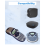 P12 Label Maker Machine with 4 Pack Black on Color Label Tape, Bluetooth Label Printer Support Multiple Material Labels 4