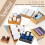 Ξύλινο κουτί αποθήκευσης τηλεφώνου DIY24-Grid, BurlyWood, 320x200x180mm, επιτραπέζιο οργανωτή 6