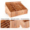 Ξύλινο κουτί αποθήκευσης τηλεφώνου DIY24-Grid, BurlyWood, 320x200x180mm, επιτραπέζιο οργανωτή 4
