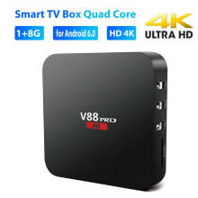 SUSUchens Smart TV Box Quad Core WiFi 1GB 8GB High Clarity 4K Set Top Media voor Android 6.0