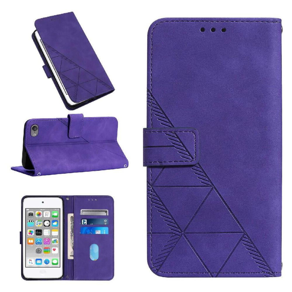 Case For Ipod Touch 7 Credit Card Holder Flip Folio Book Protective Pu Leather Wallet Cover 9433291445426