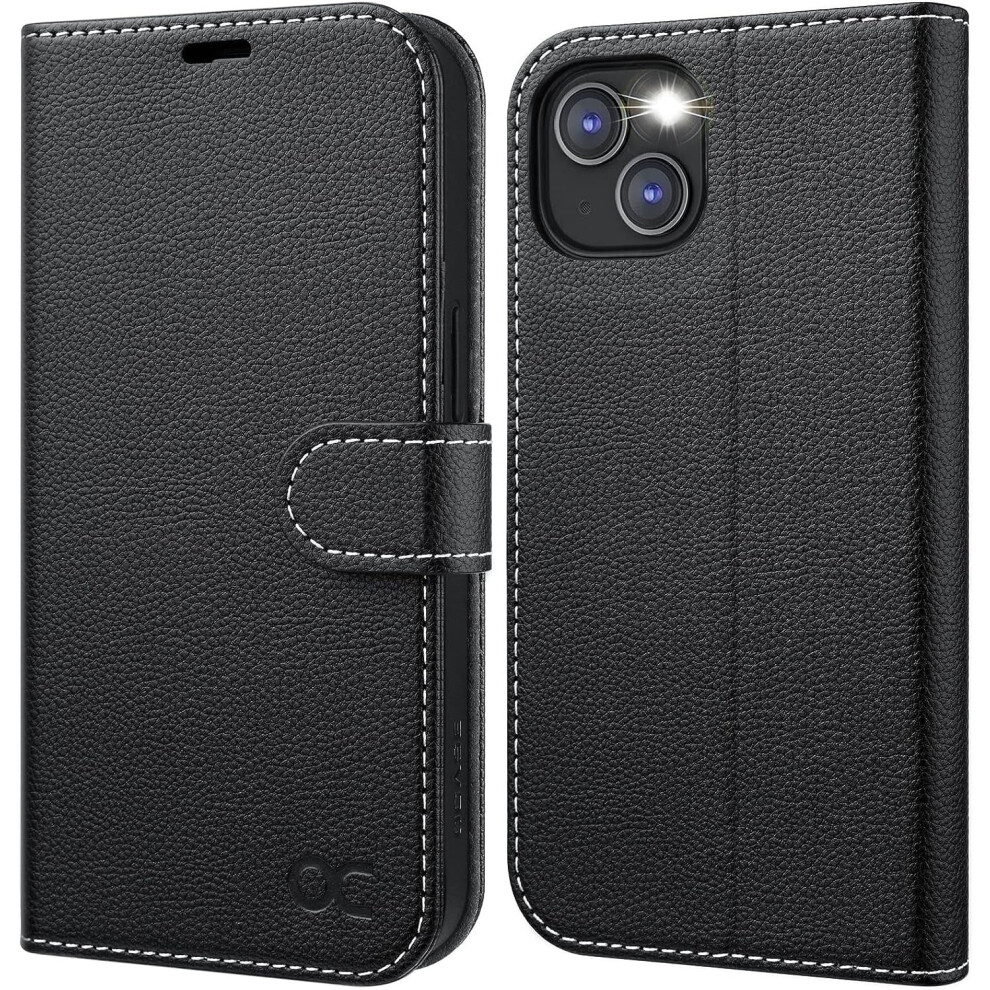 Ocase Compatible With Iphone 13 Wallet Case, Pu Leather Flip Folio With Card Holders, Rfid Blocking, Kickstand, Shockproof Tpu Inner Shell, 6.1" 9433291445303