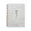 Winysin Aesthetic Notebook 8x6, Σελίδες με γραμμές και μεγάλες τσέπες για το κολέγιο, 2