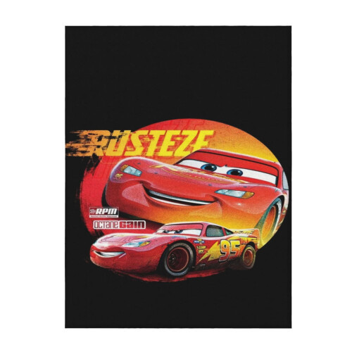 Μαλακή και άνετη κουβέρτα Lightning Mcqueen, βελούδινη, ελαφριά, ζεστή, βελούδινη