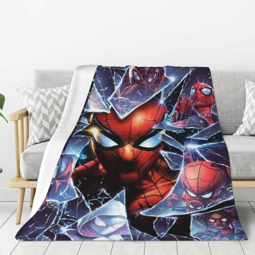 Blaincéad Lomra Spiderman Blaincéad Caithimh Thar a Bhog Cluthar, Gnéithe Leapa do Pháistí - Thar a Bhog 80"X60"