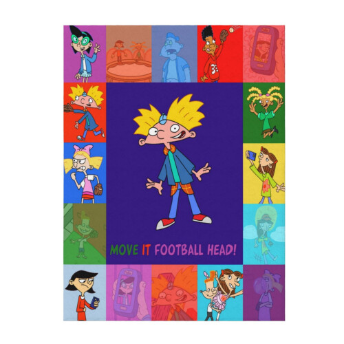 Hey Arnold Μαλακή και άνετη κουβέρτα βελούδινη, ελαφριά και ζεστή βελούδινη φανελένια