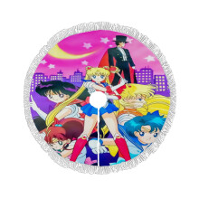 Sailor Moon Anime julgransklänning - Fransar, mjuk och rolig julgransklänning, juldekorationer, julfest, juldekorationer - 76 cm