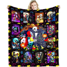 Halloween-Decke, superweiche Decke, bequeme, warme und flauschige Decke, geeignet für Sofa, Stuhl, Bett, ganzjährig verwendbar