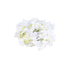 ¡Liquidación de adornos navideños! Luces LED de alambre de cobre con forma de hortensias y ratán, guirnaldas de luces con hojas verdes,