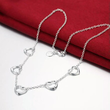 RSAMD all'ingrosso 925 Collana da sposa in argento Gioielli ciondolo donna signora Cuore amore catena
