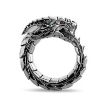 Offene Herz-Sechseckringe für Damen, kompatibel mit dem Nidhogg-Ring, stilvoller Schmuck für Teenager-Mädchen (12-14 Jahre)