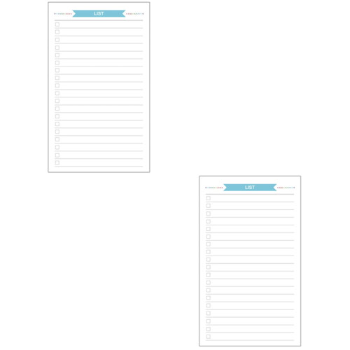 80 Sheets Size 6-Hole Paper Refills For Notebook Planner Journal Dairy (TODO Diary)