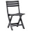 vidaXL Folding Garden Chairs 2 pcs Plastic Anthracite Anthracite 2