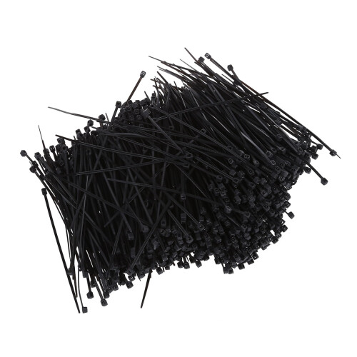 1000 attaches de câble en nylon noir, 95 mm x 2 mm
