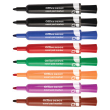 Office Depot Staffelei-Padmarker, 100 % recycelt, sortiert, 8er-Pack, FC102607