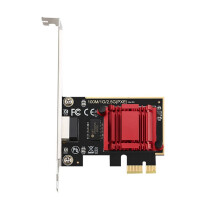 2,5G PCI-E Netzwerkkarte mit RTL8125B Chip, Gigabit-Ethernet PCIE Netzwerkkarte, 10/100/2500 Mbit/s, 1 Gbit/s/2,5 Gbit/s, RJ45-LAN-Anschluss, PC