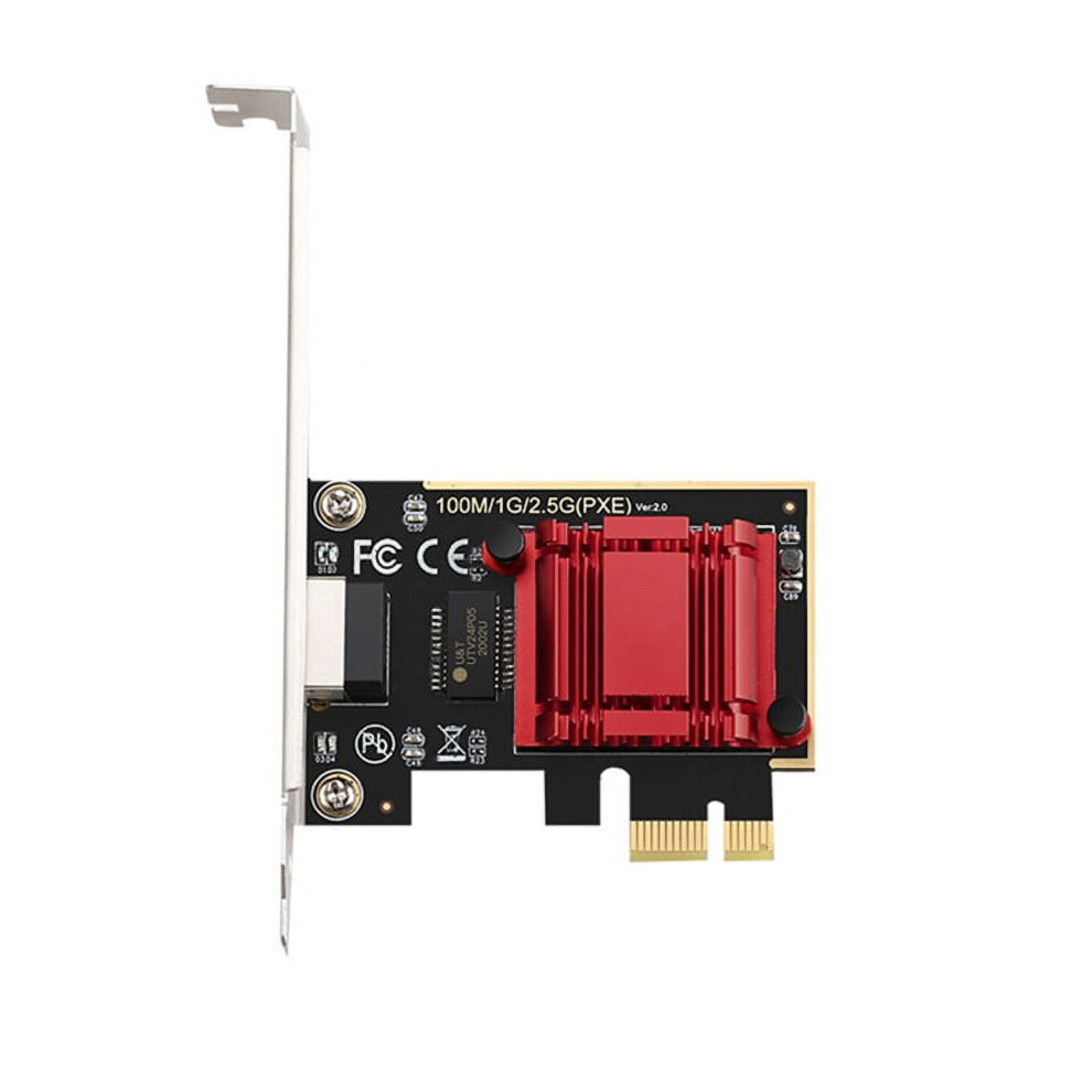 2.5G Pci-E Network Card Rtl8125b Chip Gigabit Ethernet Pcie Network Card 10/100/2500Mbps 1Gbps/2.5Gbps Rj45 Lan Pc 9340258062834