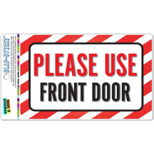 Gebruik alstublieft het Front Door Slap-STICKZ(TM) Premium gelamineerde stickerbord.