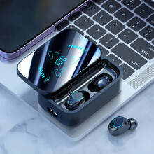Quinlirra en liquidation : Casque Bluetooth sans fil Ture, réduction de bruit, double microphone, mono-auriculaire, mains libres,