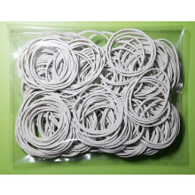 1.5" 38mm White Rubber Bands Bulk - 200 Pcs, Strong Stretchable Elastic Bands for Money, School, Home, Office - Sturdy Ring Holder