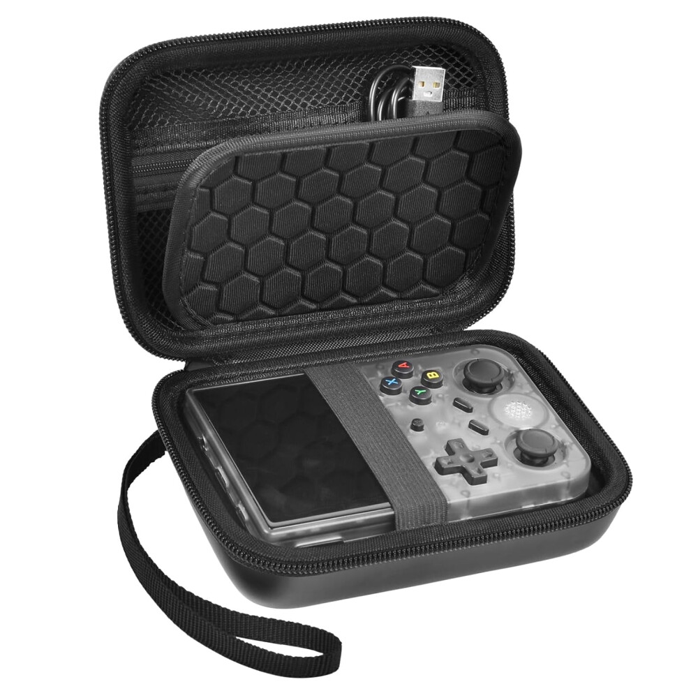 6X4.15x2.1inch Handheld Game Console Case Bag Carrying Case Cover For Anbernic Rg35xx Rg353v Rg353vs Portable Hard Travel Bag Game Accessories 9423501563064