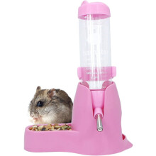 3-i-1 hamster hængende vandflaske kæledyrsautomat med base til dværghamster mus rotte pindsvin