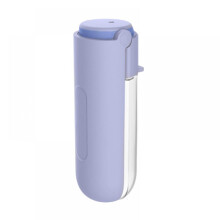 Dog Water Bottle, 14oz Leak-Proof Portable Dispenser with Foldable Bowl, Compatible with Outdoor Walking, Hiking, Travel