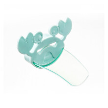 1Pc PP/TPE Baby Hand Washer Pink/Blue, Compatible with Faucets, Cartoon Crab Sink Extender, Portable Splash Filter for Bathroom & Kitchen
