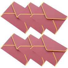 Envelopes para convites de casamento em papel perolado, estilo retrô, com efeito bronzeado, transparentes (6 unidades).