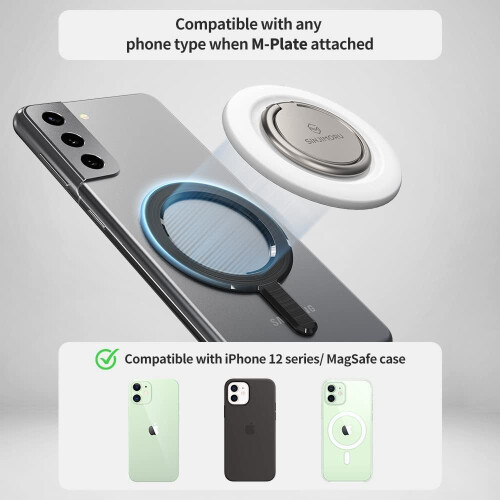 Μαγνητική συμβατότητα με δαχτυλίδι iPhone, περιστροφή 360 μοιρών για λαβή τηλεφώνου 2